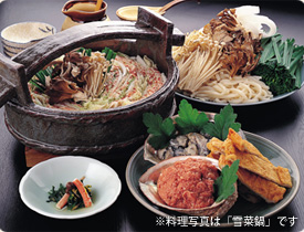 鍋一例　「雪菜鍋」